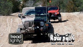 Badlands Off-Road Park Trashcan Slam Trail Clean-Up with Tread Lightly.