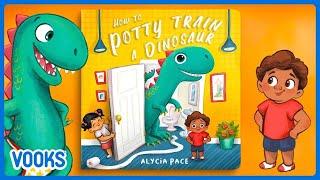 How to Potty Train a Dinosuar! | Animated Read Aloud Kids Book | Vooks Narrated Storybooks