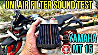 K&N Air Filter Sound Test || Yamaha MT 15 || Full Review || #viral #yamaha #viralvideo #airfilter