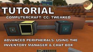 Advanced Peripherals Tutorial - Using Inventory Manager & Chat Box to Dump Inventory to Chest