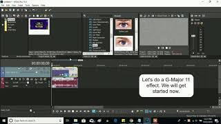 How to Make G Major 11 On Sony Vegas Pro