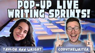 Write With Us! ~ Featuring Taylor Ann Wright  ~ Pop-up Live Writing Sprints