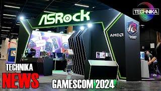 ASROCK @ GAMESCOM 2024 - Alle NEW Gen Boards Intel und AMD. GPUs, Monitore und Custom Projekte