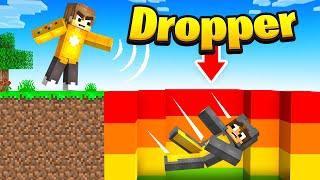 PUSHING My FRIENDS Into A TROLL DROPPER! (Minecraft)