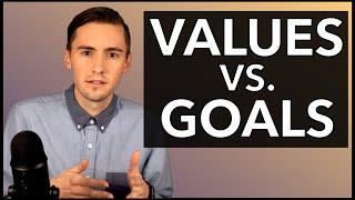 How to set better/more meaningful goals for yourself (values vs. goals)