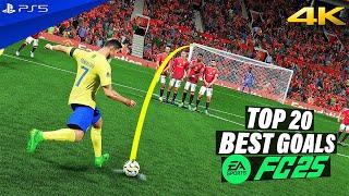 FC 25 | TOP 20 FREE KICK GOALS | PS5 4K