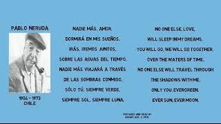 Learn Spanish with Poetry (9) - Pablo Neruda - Spanish Reading - Comprehensible Input