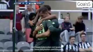 GOAL Thorgan Hazard Newcastle United 0-1 Borussia Monchengladbach Friendly Match 1 8 2015