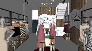 desain interior butik minimalis sederhana dan elegan