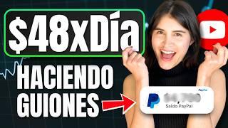 Cómo GANAR DINERO en YouTube como GUIONISTA | TRABAJOS DESDE CASA