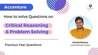 (2024)Accenture Previous year Critical Reasoning & Problem Solving questions & solutions!