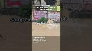 Detik-detik Diduga Warga Jebol Pagar Beton Perum Galaxy Bekasi hingga Banjir Meluap, Polisi Selidiki