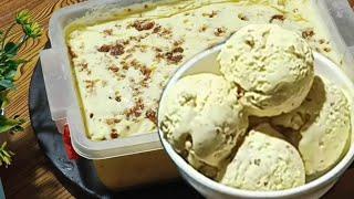 Butterscotch Icecream Recipe | No Ice Cream Machine | Eggless | Easy Ice Cream Recipe