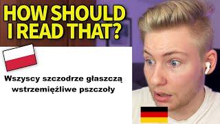 GERMAN reacts to How to read Polish?