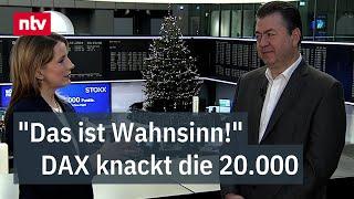 "Das ist Wahnsinn" - DAX knackt die 20.000 - Halver erklärt gefühltes Paradox | ntv