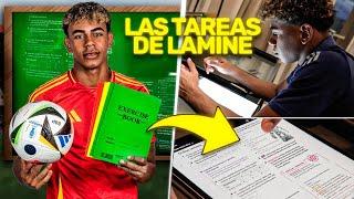 ¡ASÍ ES LA TAREA DE ESCUELA que HACE LAMINE YAMAL mientras JUEGA LA EURO! ¡Y SUS REGLAS ESPECIALES!