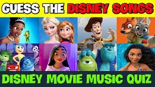 Guess The DISNEY SONGS - Disney Movie Music Quiz | Frozen, Toy Story, Encanto, Moana, Zootopia