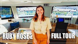 SEAWIND 1370 CATAMARAN FULL TOUR! Part 1: Deck, Cockpit, Saloon & Galley