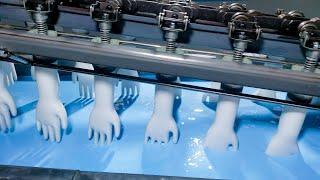 Nitrile glove production line latex glove dipping machine 3D video Production Process