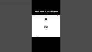 Subscribe! #subscribe #sub #200subs #200subscribers #199 #200