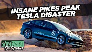 Randy Pobst's DISASTROUS Tesla crash at Pikes Peak