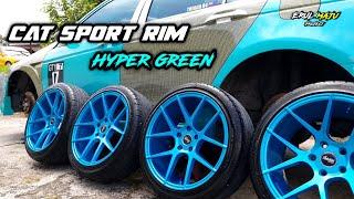 Cat Rim Kereta | hyper green AIKKA .. MANTAP !!