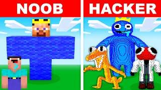 NOOB vs HACKER: I Cheated In a Rainbow Friends Build Challenge!