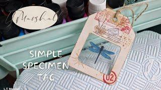 Creating A Stunning Specimen Tag For Your Junk Journal Using Scrap Supplies