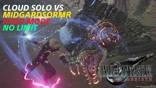 Cloud Solo vs Midgardsormr Hard Mode - Final Fantasy VII Rebirth