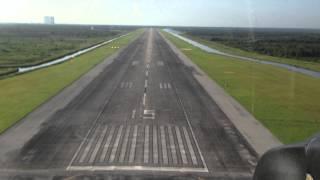 Low approach at the NASA Shuttle Landing Facility