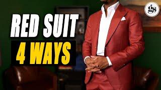 How I Styled This 1 RED Suit 4 Ways!