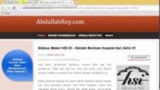 Halaqah Silsilah Ilmiyah - Cara Download Audio HSI