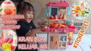 Unboxing mainan anak kitchen set | mainan masak-masakan bisa keluar air dan asap/uap