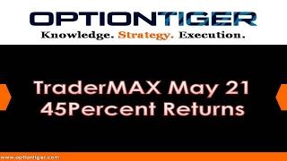 TraderMAX May 21 45Percent Returns by Options Trading Expert Hari Swaminathan