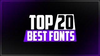 Top 20 Best Fonts Free 2020