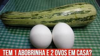 ABOBRINHA + 2 OVOS: Jantar Low Carb PERFEITO para Diabéticos! ️ FÁCIL e Rápido!