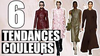 TENDANCES COULEURS AUTOMNE/HIVER 2024-2025