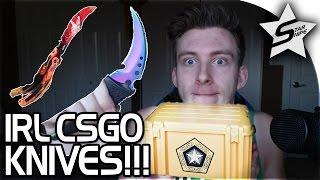 REAL LIFE CSGO UNBOXING!! - AMAZING CSGO KNIVES!! - Cutss Knife Unboxing & Gamma Case Unboxing!