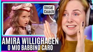 OPERA aged 9?  | Vocal Coach Breaks Down Amira Willighagen & André Rieu O Mio Babbino Caro Reaction