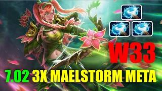 3X Maelstorm Windranger Meta W33 - Epic gameplay | Dota 2