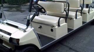 Club Car 48 Volt Factory Stretch Limo Electric Golf Cart - resort vehicle, people mover