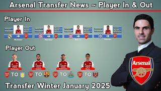 Arsenal Transfer News ~ Player In & Player Out Transfer Winter January 2025