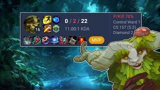 76% Kill Participation How to Carry on Ivern Support | Ranked Ivern Jungle