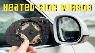 Replace Heated Side Mirror Glass.  EASY!  (Any Volkswagen)