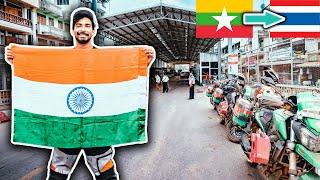 An INDIAN crossing MYANMAR-THAILAND border on BIKE