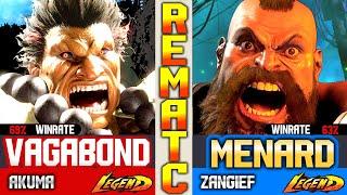 SF6 Zangief (MenaRD Vs Vagabond) Akuma ▰ High Level