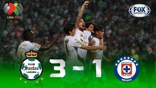 Santos Laguna - Cruz Azul [3-1] | GOLES | Jornada 18 | Liga MX