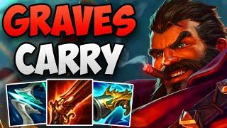 CHALLENGER GRAVES SOLO CARRY GAMEPLAY! | CHALLENGER GRAVES JUNGLE | Patch 13.10 S13