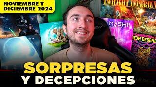 SORPRESAS Y DECEPCIONES NOVIEMBRE y DICIEMBRE 2024 | Últimas Partidas | Juegos de Mesa