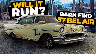 Will It Run After 35 Years?! Abandoned 1957 Chevy Bel Air Barn Find | RESTORED